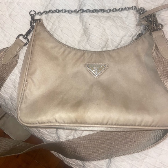 Prada beige nylon purse - Picture 6 of 8